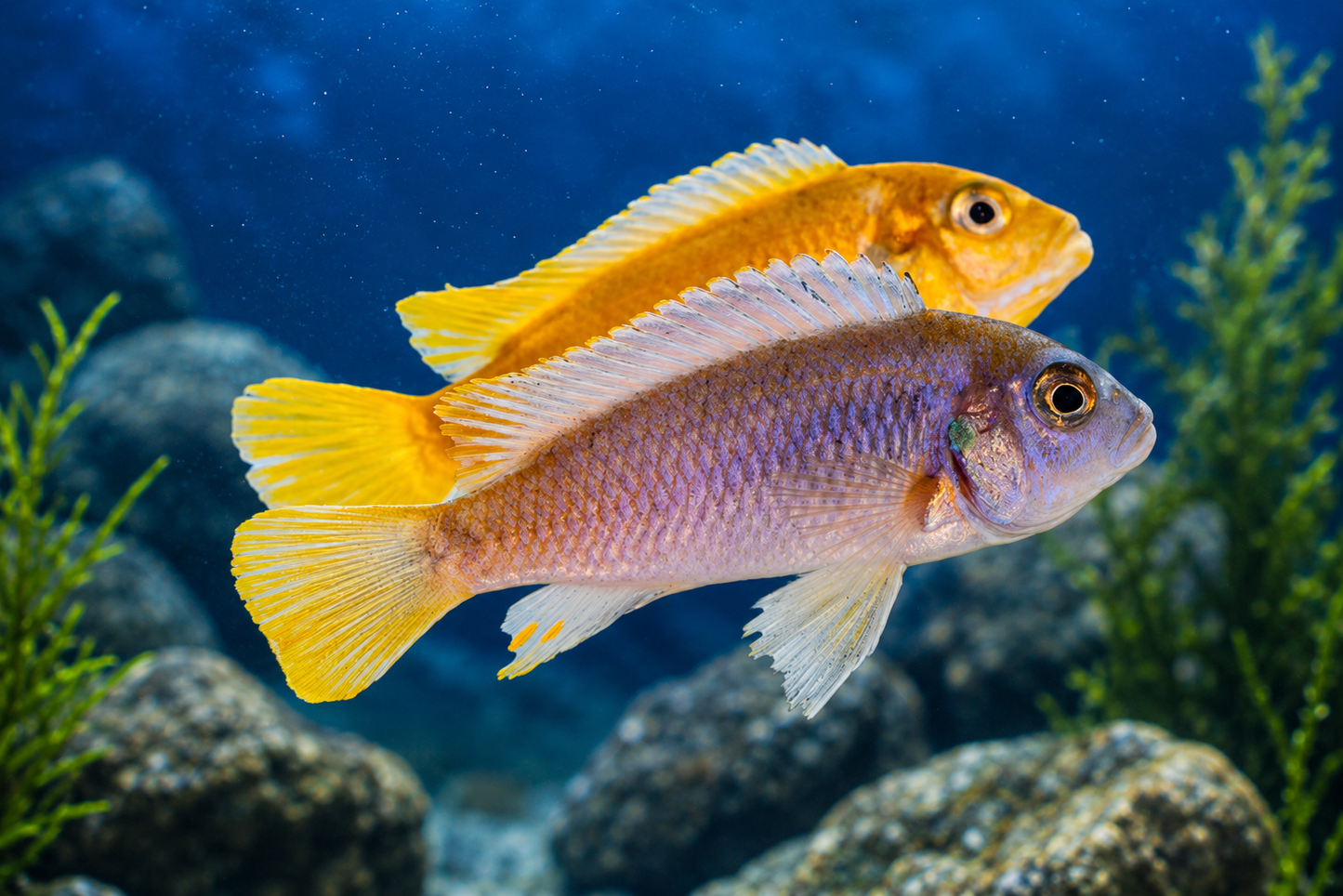 2-Pack Metriaclima sp. Msobo 2" Live Fish African Cichlid Lake Malawi