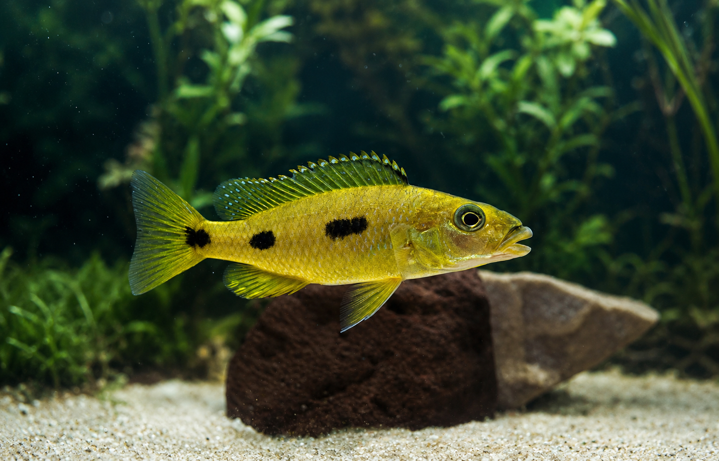 Three-Spot Torpedo 1.5-2" Live Fish African Cichlid Lake Malawi Rare