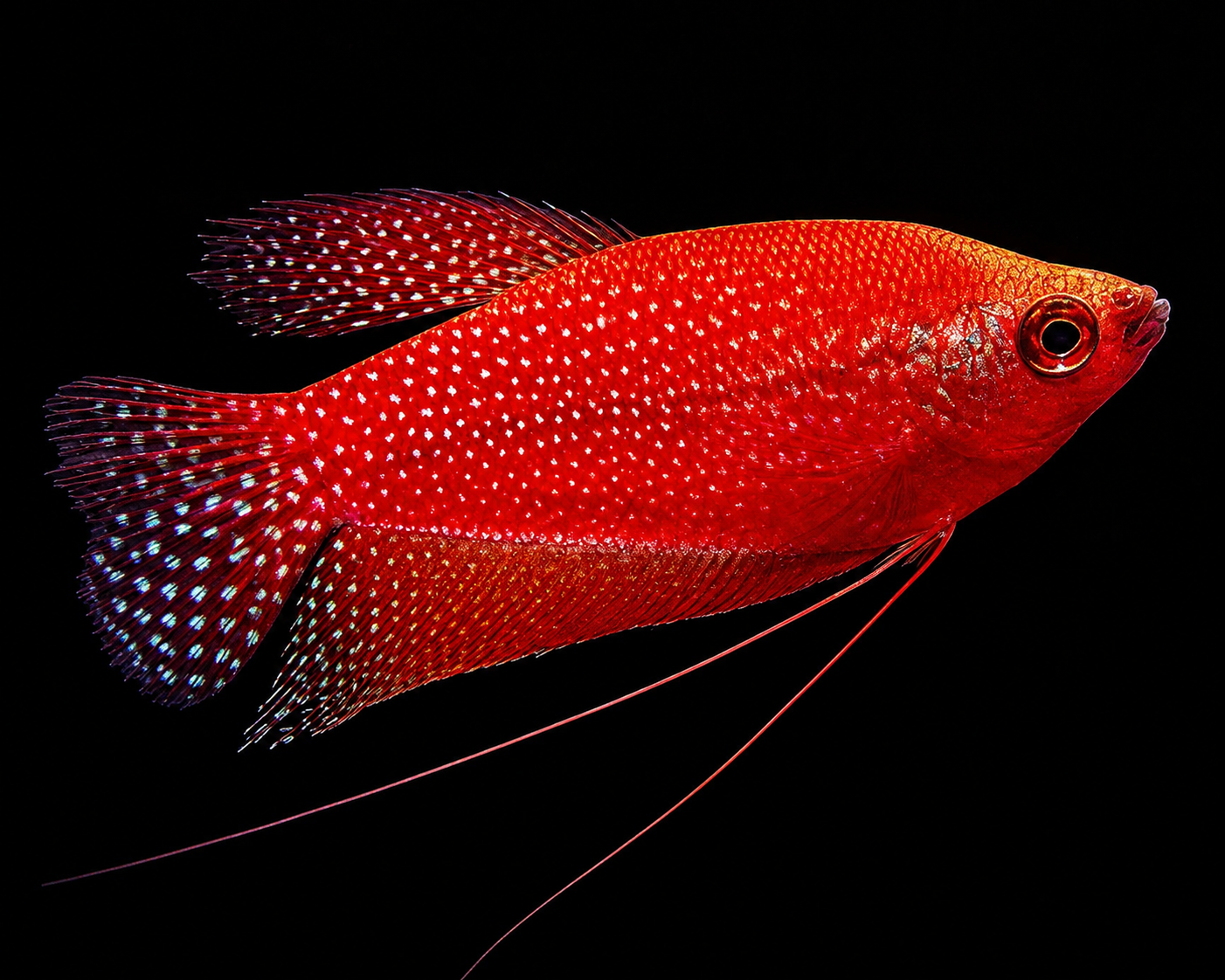 Starfire Red Pearl Gourami 3-3.5" Live Freshwater Aquarium Fish Premium Red