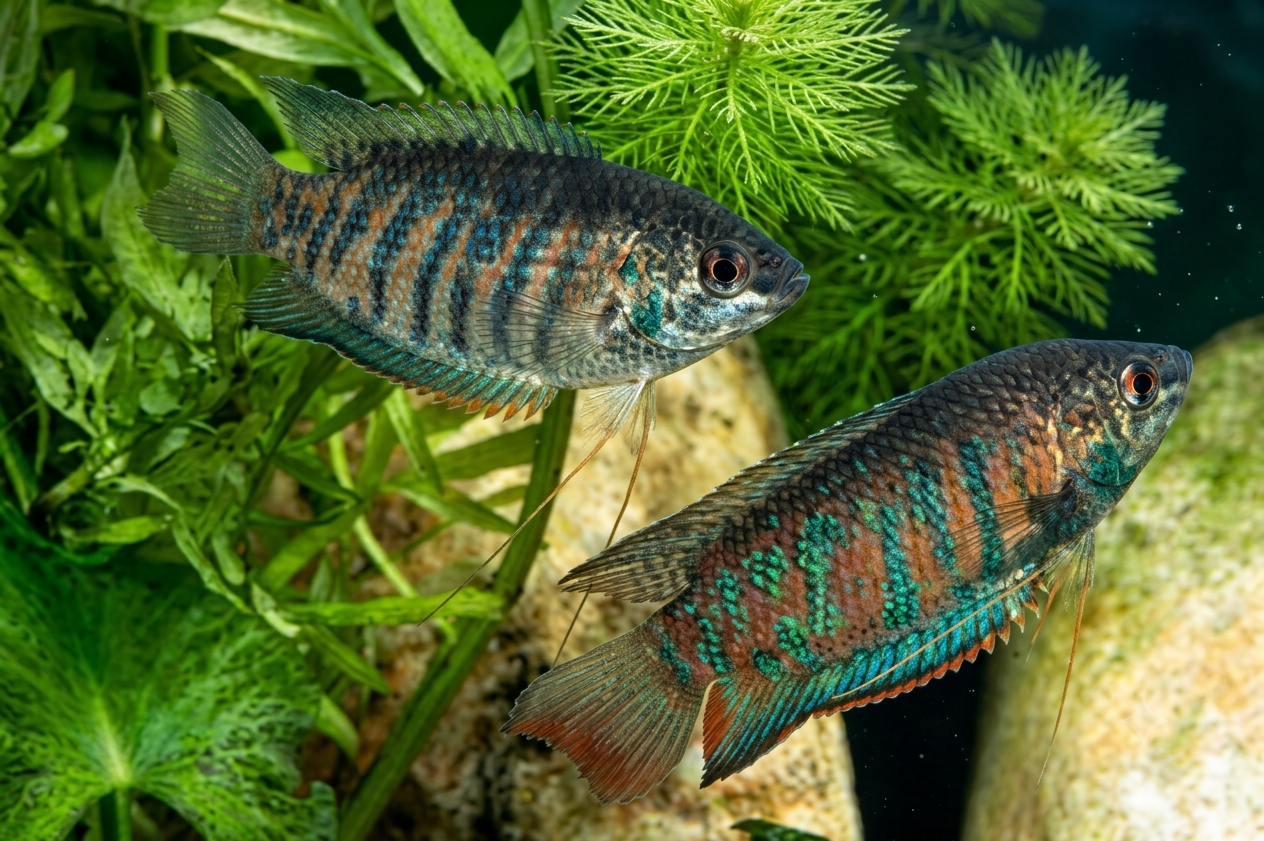 Banded Wild Gourami 2.5-3" Live Fish Freshwater Aquarium Tropical Species