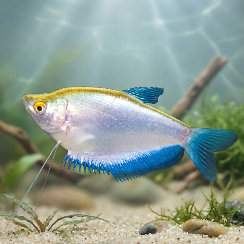 4-Pack Moonlight Gourami Live Fish Freshwater Peaceful Community Aquarium