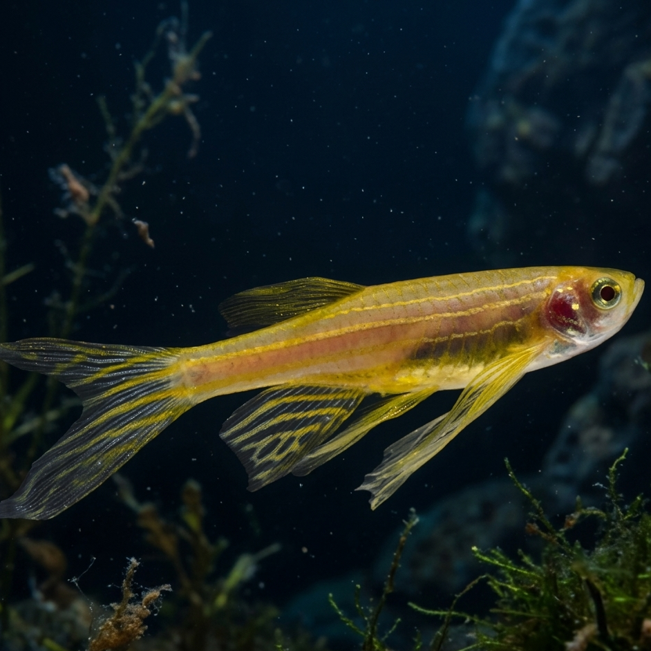 10-Pack Longfin Gold Zebra Danio Live Freshwater Aquarium Fish Active
