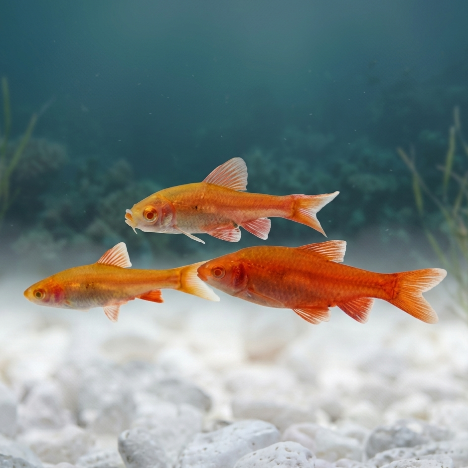 5-Pack Albino Cherry Barb Live Fish Freshwater Hardy Peaceful Community Aquarium
