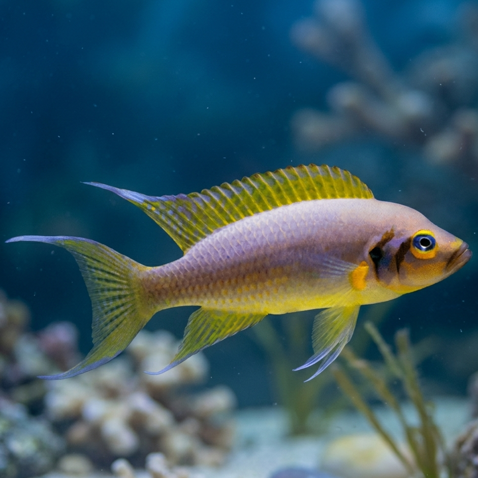 Neolamprologus Pulcher Daffodil African Cichlid Live Fish 1-1.25 Inch