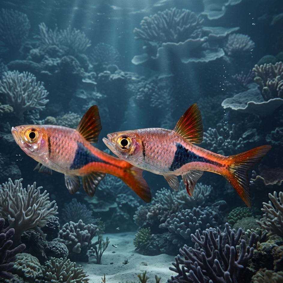 5-Pack Harlequin Rasbora Live Fish Freshwater Community Aquarium