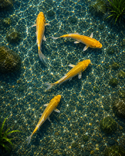 Golden Ogon Koi 5-6" Live Fish Freshwater Pond Aquarium Ornamental Carp