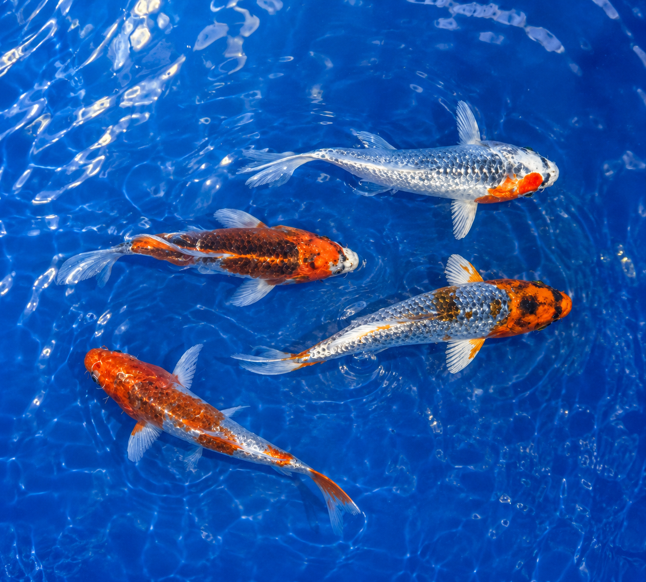 Kujaku Koi 6-7" Live Fish Freshwater Pond Aquarium Ornamental Carp