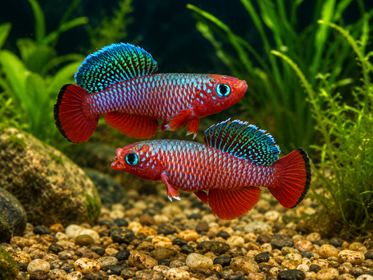 2-Pack Redfin Notho Killifish Live Fish 2" Freshwater Tropical Aquarium Rare