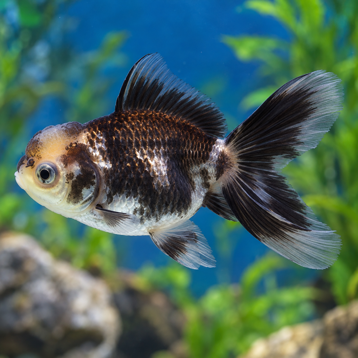 Panda Tricolor Oranda Goldfish 2.5-3" Live Fancy Freshwater Aquarium Fish
