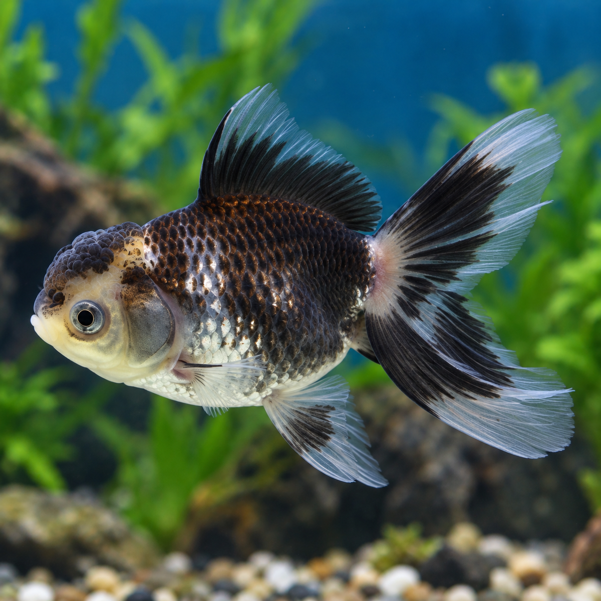 Panda Tricolor Oranda Goldfish 2.5-3" Live Fancy Freshwater Aquarium Fish