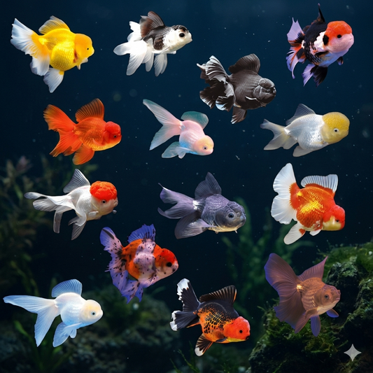 Premium Oranda Goldfish Live Fish Freshwater Aquarium 2.5-3 Inch