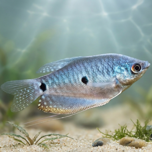 4-Pack Blue Gourami Live Fish Freshwater Peaceful Community Aquarium