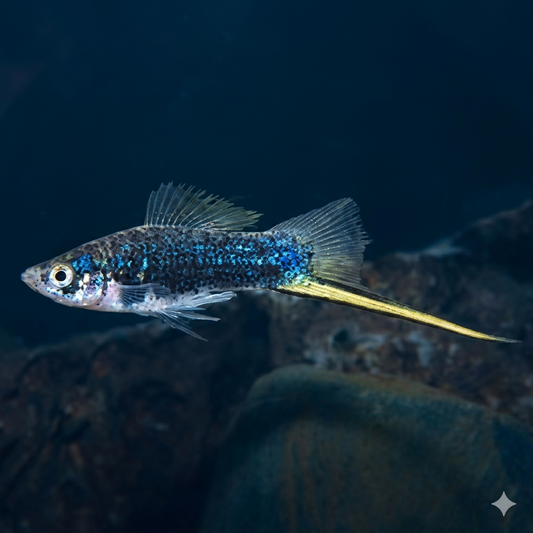 5-Pack Black Swordtail Live Fish Freshwater Aquarium Community Fish
