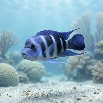 Blue Zaire Mpimbwe Frontosa African Cichlid Live Fish 1-1.5" Freshwater