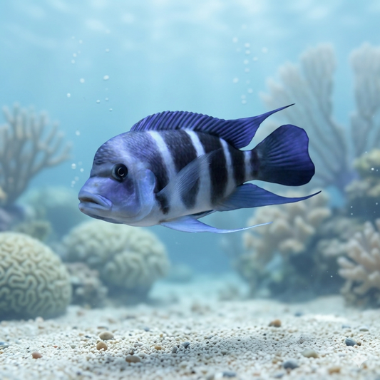 Blue Zaire Mpimbwe Frontosa African Cichlid Live Fish 1-1.5" Freshwater