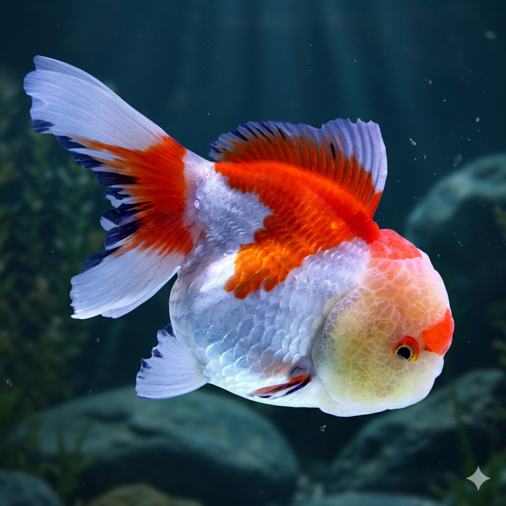 Red and White Oranda Goldfish Live Fish Freshwater Aquarium 2.5-3.5"