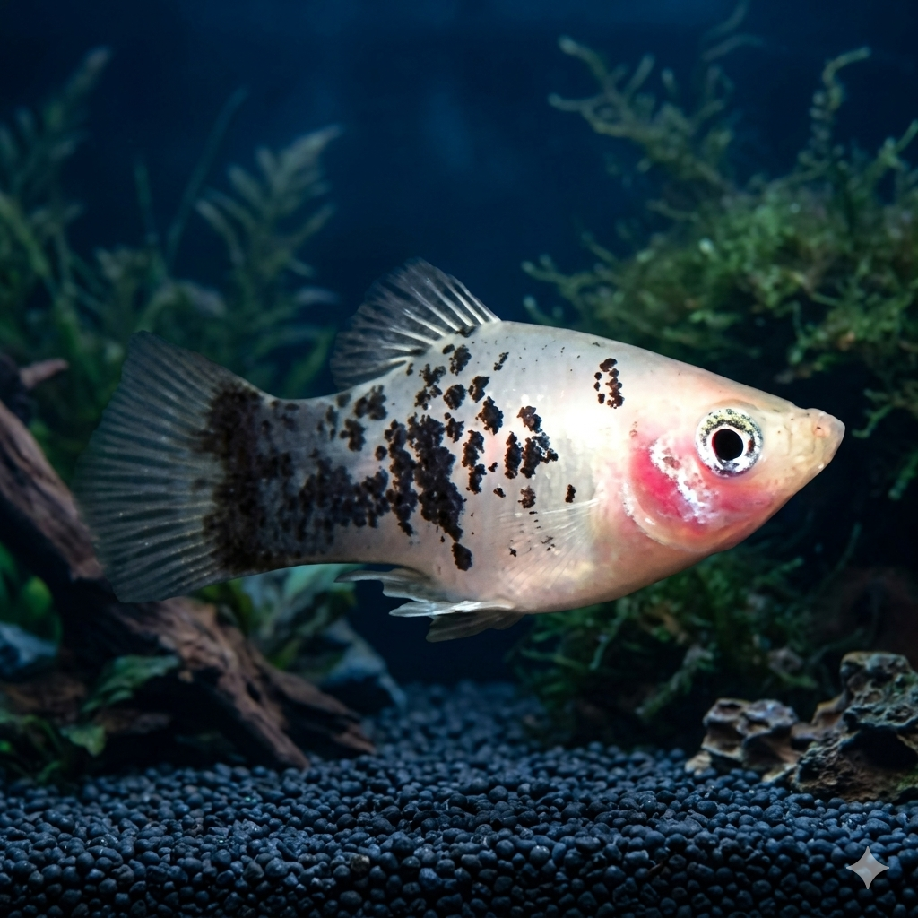 5-Pack Salt and Pepper Platy Live Fish Freshwater Aquarium Black White