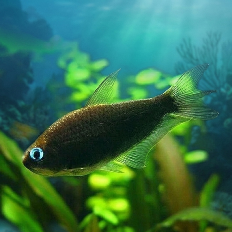 5-Pack Black Emperor Tetra Live Fish Freshwater Peaceful Community