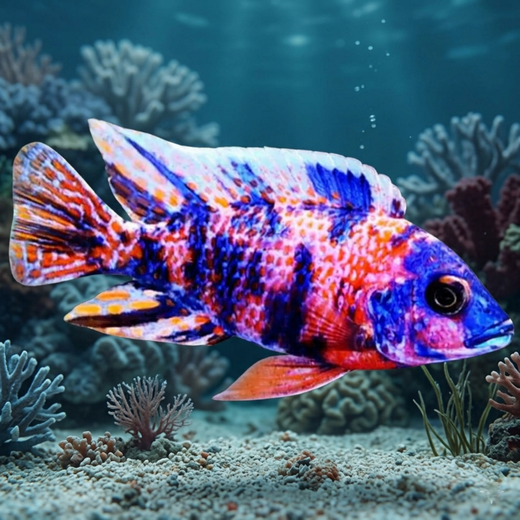 Premium OB Peacock African Cichlid 4" Live Fish Freshwater Tank