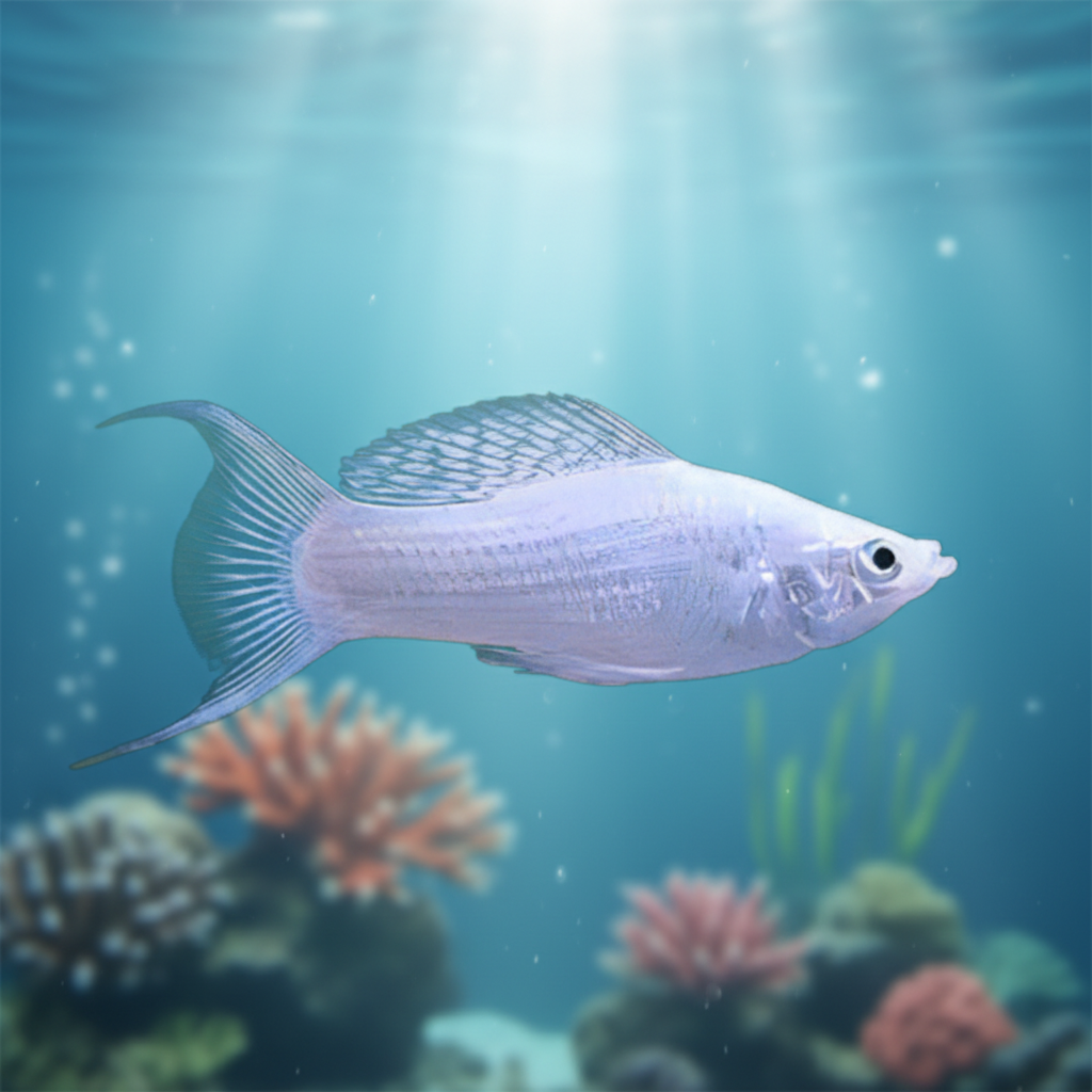 5-Pack Silver Lyretail Molly Live Fish Freshwater Peaceful Community Aquarium